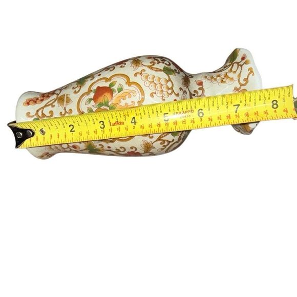 Mid-20th Century Chinese Export Decorative Floral Porcelain Vase - Picture 10 of 11